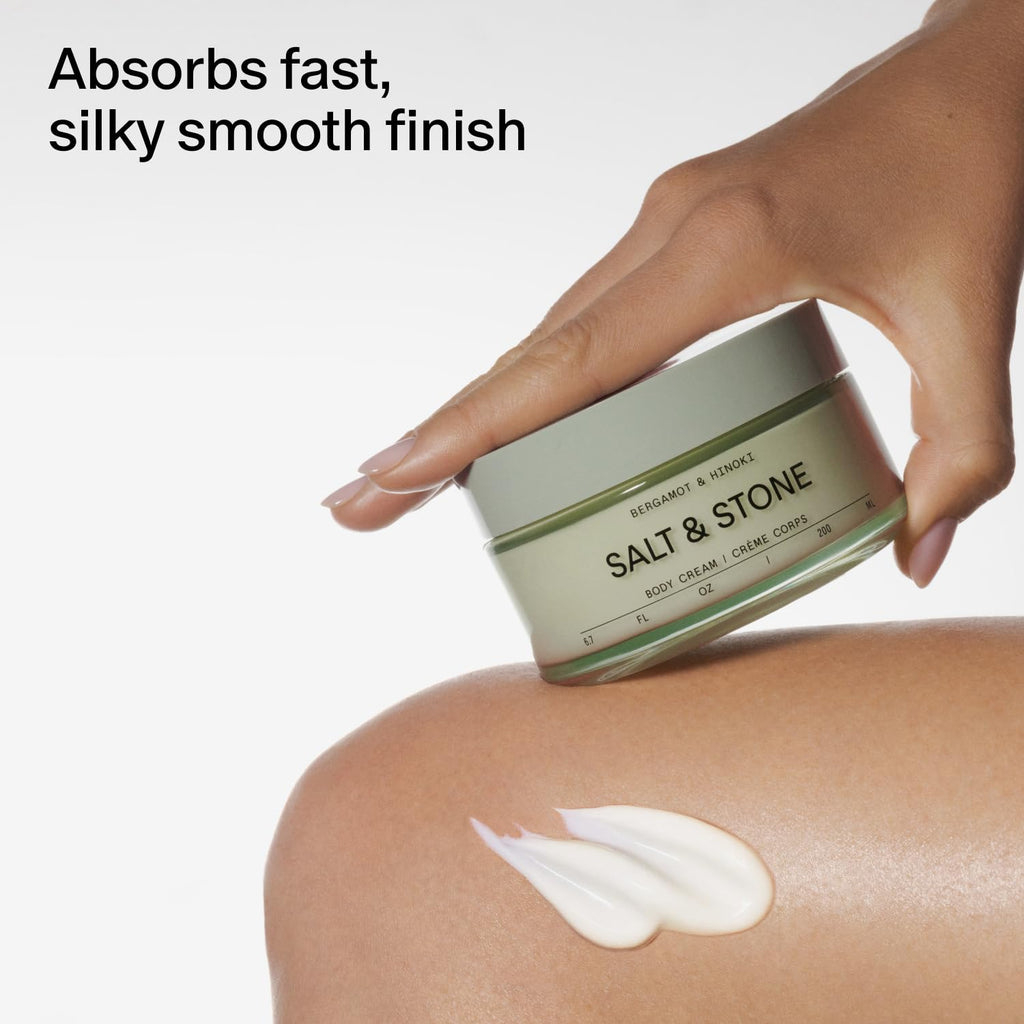 Salt & Stone Body Cream for Women & Men Bergamot & Hinoki 6.7 fl oz