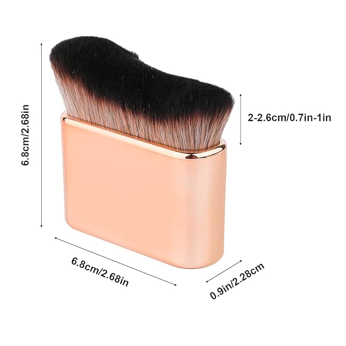 Self Tanning Brush for Face and Body Makeup - Foundation Tan Applicator (Rose Gold)
