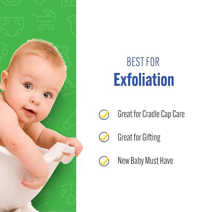 Baby Buddy Absorbent Natural Bath Sponge, Soft Exfoliating Grass Sponge, Soft on Baby's Tender Skin, Bath Accessories Baby and Kids, Infant Bath, Biodegradable, Hypoallergenic, 3pk, 4in