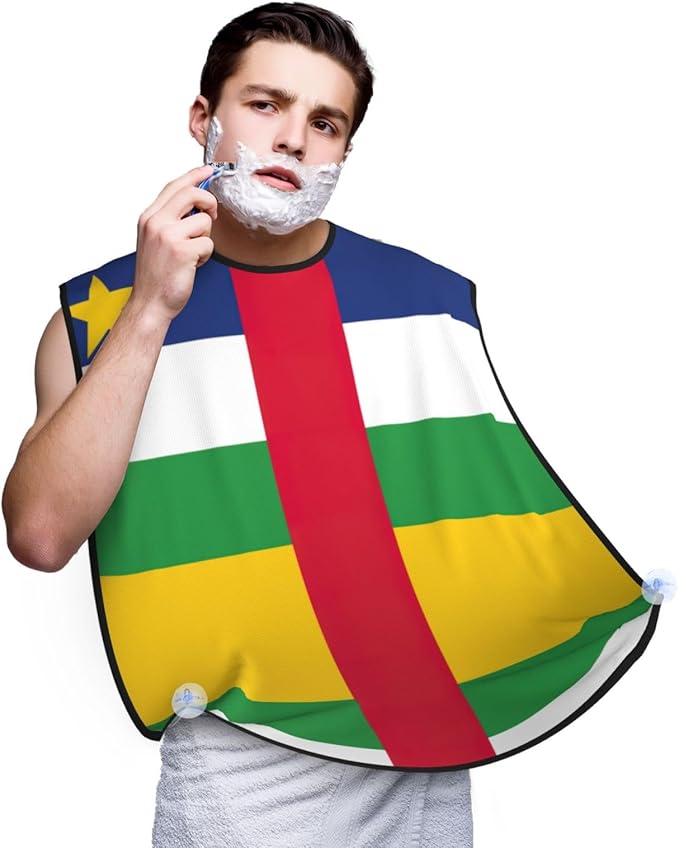 Flag Of Bangladesh Print Beard Bib Shaving Apron, Beard Hair Trimming Cape Gift For Dad