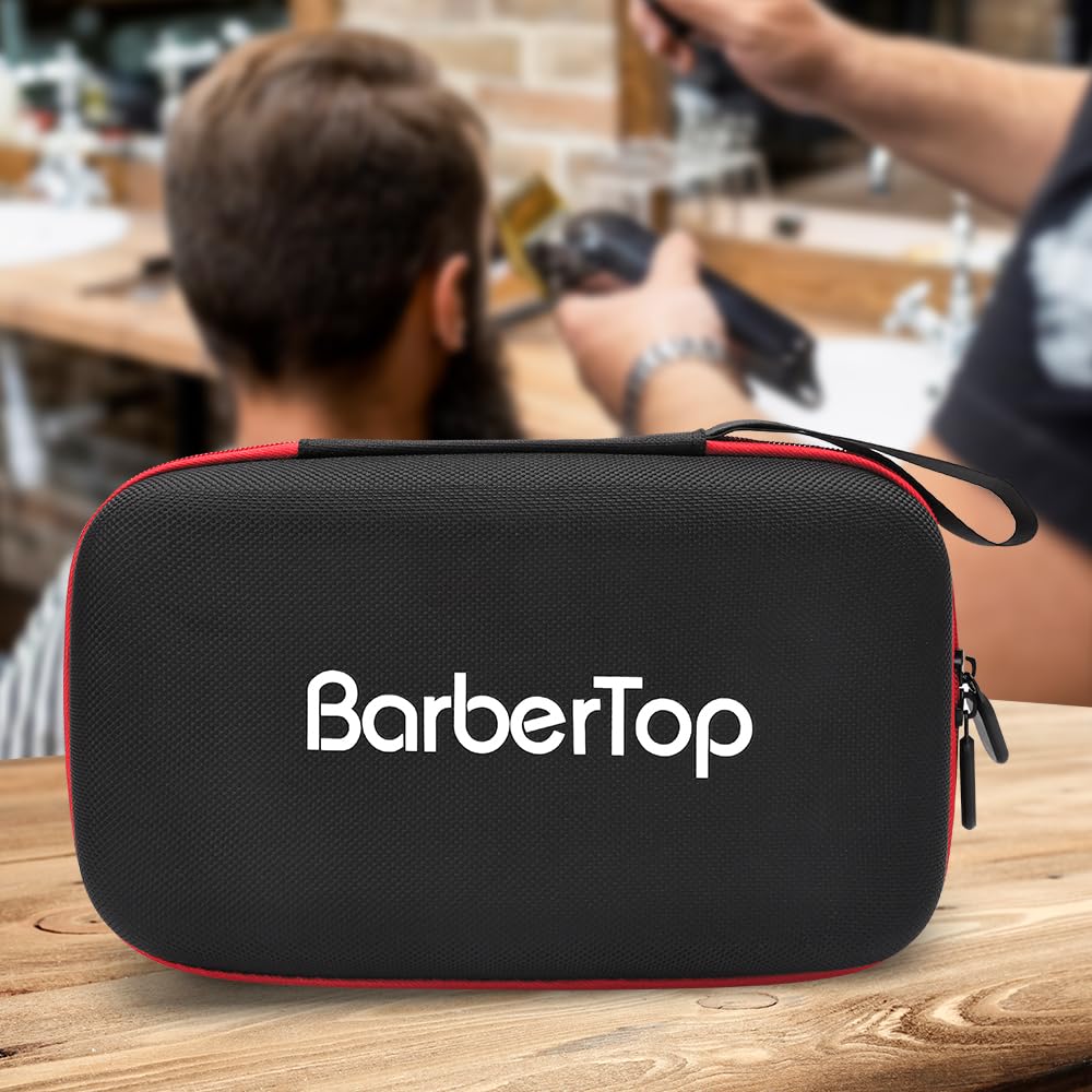 Barber Tool Bag,Case Compatible with Hair Clipper Barber, Clipper Bag for Barbers,Travel Storage Organizer for Comb Cutting Guide, Clipper Blade Oil, Cleaning Brush and Other Grooming Kit (Small)