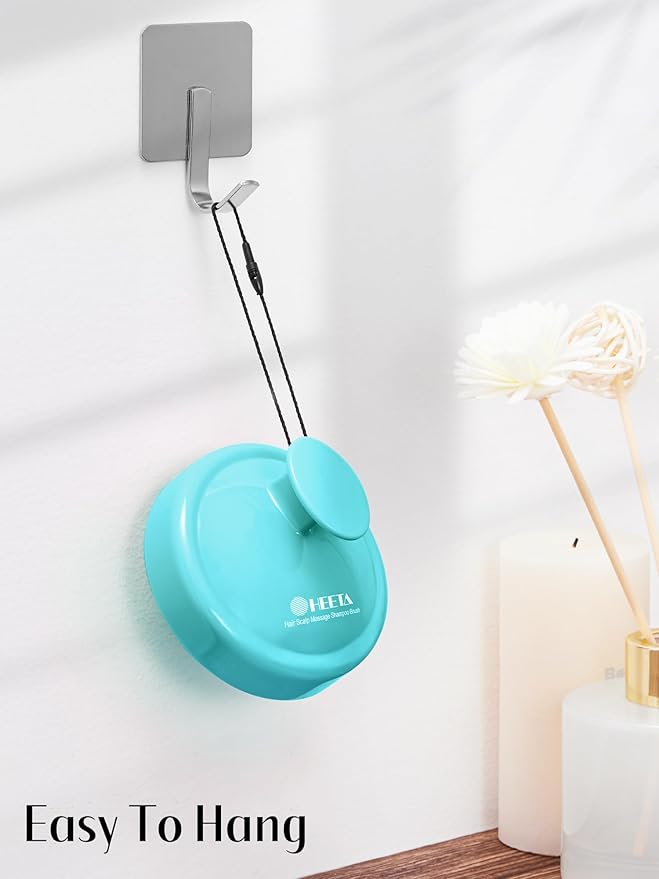 HEETA Scalp Massager Hair Scrubber Shampoo Brush Exfoliator for Hair Growth