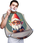Tahiti Beach Print Beard Bib Shaving Apron, Beard Hair Trimming Cape Gift For Dad
