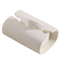 Haocoott Tissue Box Cover Rectangle, Travertine Look, Curved Open, Cream