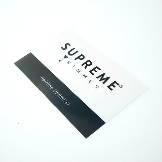 Enhancement Cards for Barbers by Supreme Trimmer | Reusable Hairline Shaping Tool for Natural Line Up & Precise Beard Edges | Ideal for Colored Ink Spray & Hair Fiber Application | HFH/4X
