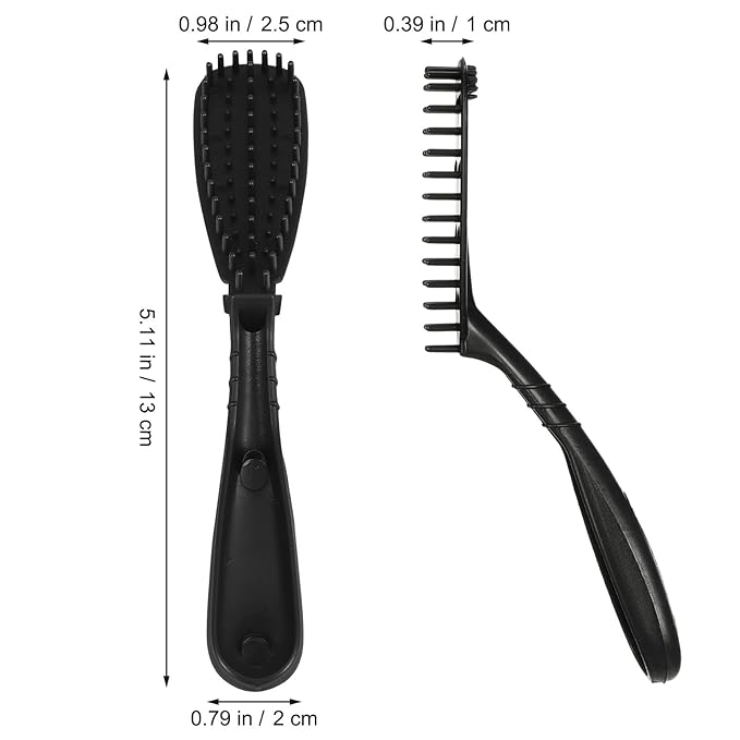 LALAFINA Hair Dye Comb Brush 5.90In Creative Hairdressing Tool for Salon and Diy Hair Coloring Easy Grip Washable Reusable Coloring Comb