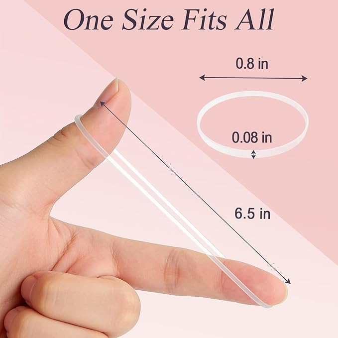 Clear 1000pcs Mini Hair Rubber Bands, Soft & Durable Plastic Elastic Hair Ties for Little Girls, Stretch Ponytail Ties for Kids Hairstyles and Braids