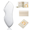ALOYGUZ Stainless Steel Gua Sha Facial Tools Metal Detail Gua Sha Stone Body Lymphatic Drainage Massager Face Guasha Face Sculpting Tool Skin Care