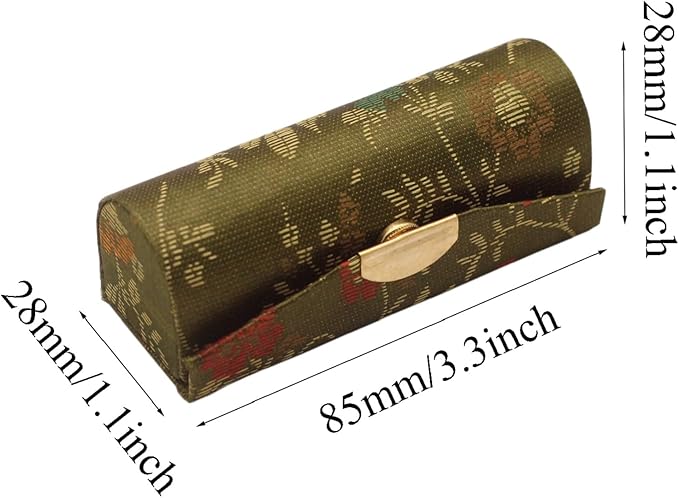 MIAO JIN Lipstick Case with Mirror Small Lipstick Holder for Purse