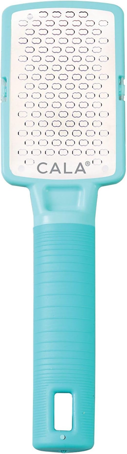 CALA Silky Glide Pro Callus Remover Foot File (Black), Stainless Steel Micro-File with Wide Surface for Wet or Dry Skin, Soft Grip Handle for Comfort & Control, Reusable Travel Tool