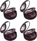 4 Pcs Empty Round Lash Cases 2 Layers EyeLash Storage Boxes Eyelash Packaging Boxes False Eyelash Cases with Makeup Mirror Lid Black