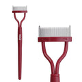Eyelash Comb MSQ Eyelash Separator Mascara Applicator Eyelash Definer With Comb Cover Arc Designed Cosmetic Brushes Tool Red (Includes a Mascara Wand)