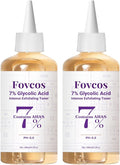 7% Glycolic Acid Exfoliating Toner, Exfoliating Skin Care Facial Toner, Improves Texture, Reduces Breakouts Pores and Fine Lines, Suitable for All Skin Types