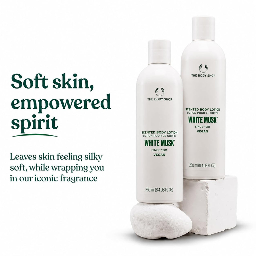 The Body Shop White Musk Scented Body Lotion | SIlky, Vegan, 8.4 Oz