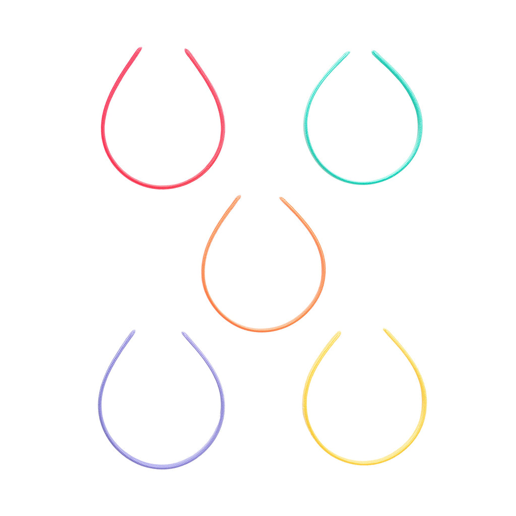 Goody Kids Ouchless Classic Headband, Assorted Colors - For All Hair Types - Beautiful Design for Instant Style - Pain-Free Hair Accessories for Boys, and Girls, 5 Count (Pack of 1)