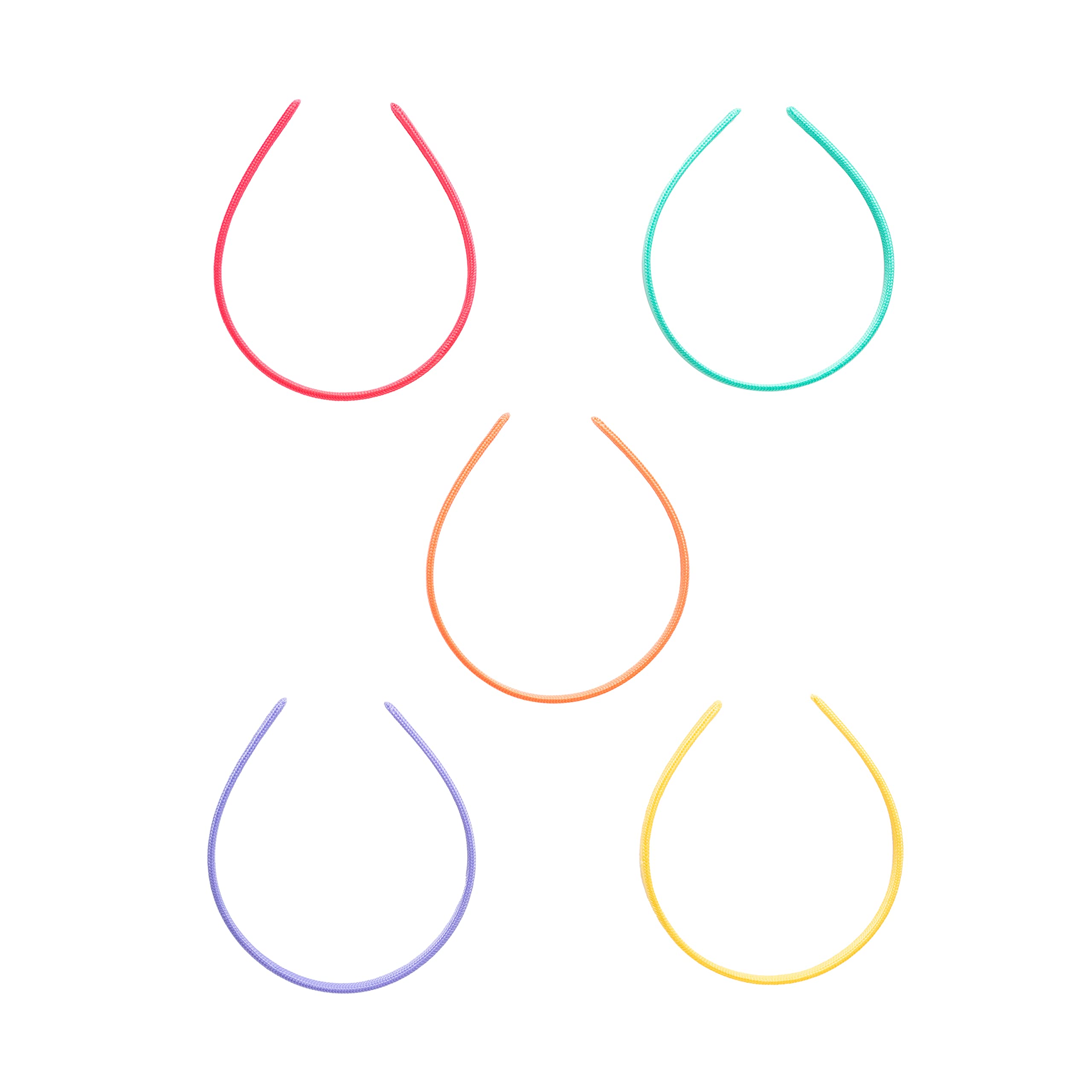 Goody Kids Ouchless Classic Headband, Assorted Colors - For All Hair Types - Beautiful Design for Instant Style - Pain-Free Hair Accessories for Boys, and Girls, 5 Count (Pack of 1)