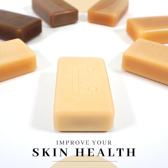 VanMan Beef Tallow and Honey Bar Soap – Pure Grass-Fed Beef Tallow for Skin with Organic Madagascar Vanilla Beans, Raw Honey & Distilled Water, Hydrating & Nourishing, Vanilla Scent, 3.8oz - 10 Pack