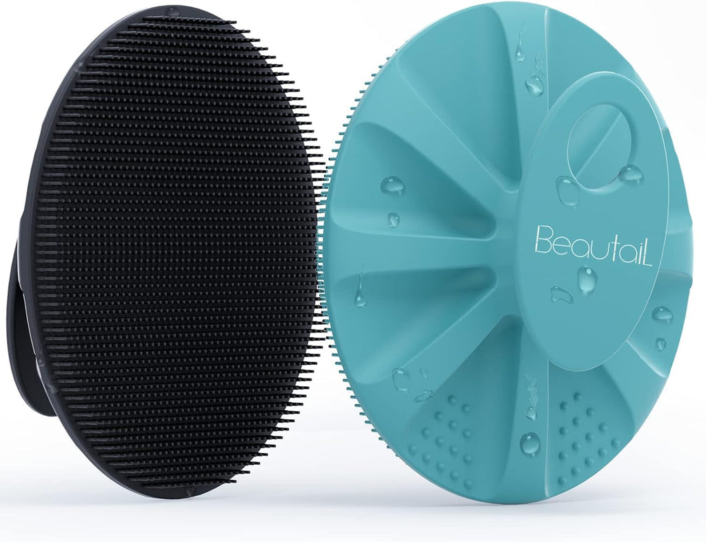 BEAUTAIL Silicone Body Scrubber, Gentle Exfoliating Brush on Sensitive Skin