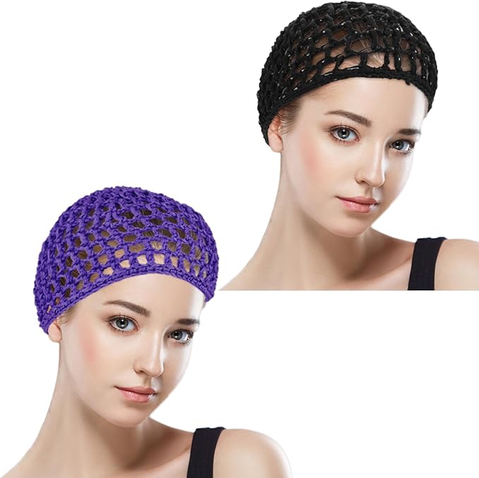 Wig Cap Thick Long Hair Caps Adjustable Net Mesh Braided Weaving Making Crochet Sew Weave Fishnet Grip Headband