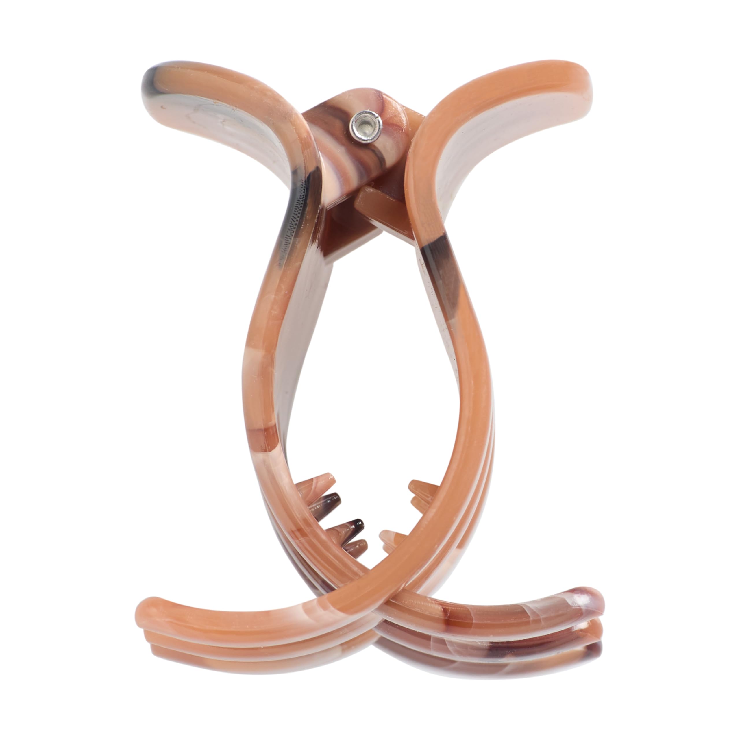 Goody Classic Claw Hair Clips - 6-Count, Clear, Brown and Black - 1/2 Claw Will Gently Keep Hair Secured In Place with a Long Lasting Hold, color may vary