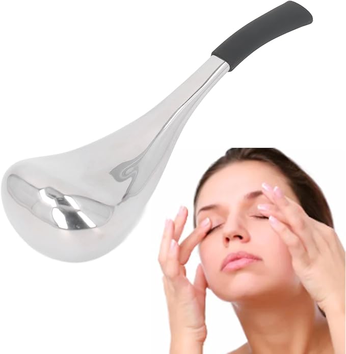 Ice Cryo Sticks,Ice Globes for Face & Eyes, Unbreakable Stainless Steel Cryo Sticks for Beauty Routines, Facials Cold Roller Cooling Globes for Puffiness, Wrinkles, Dark Circles, Headaches