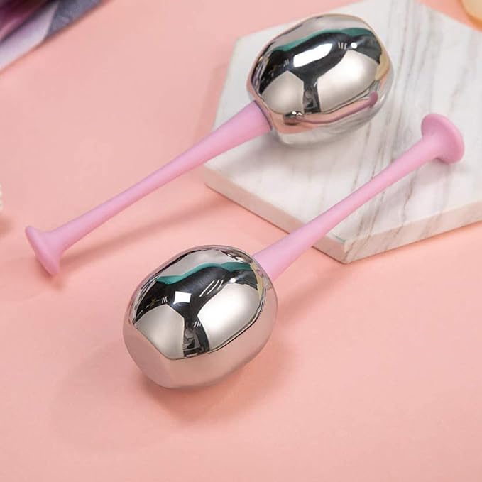 OSRSR Ice Globes Cryo Sticks Facial Massage Tools, Skin Care Unbreakable Stainless Steel Beauty Cold Roller for Face Eyes & Neck, Gifts for Women Mom Wife Girlfriend