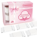 Classycoo XL Ticken Compressed Towel Tablets- 100% Cotton Face Towel, 30 PCS Individually Wrapped Portable, Travel Mini Soft Washcloth, Camping, Facial Makeup, Gift, Pink 12x10 Inches