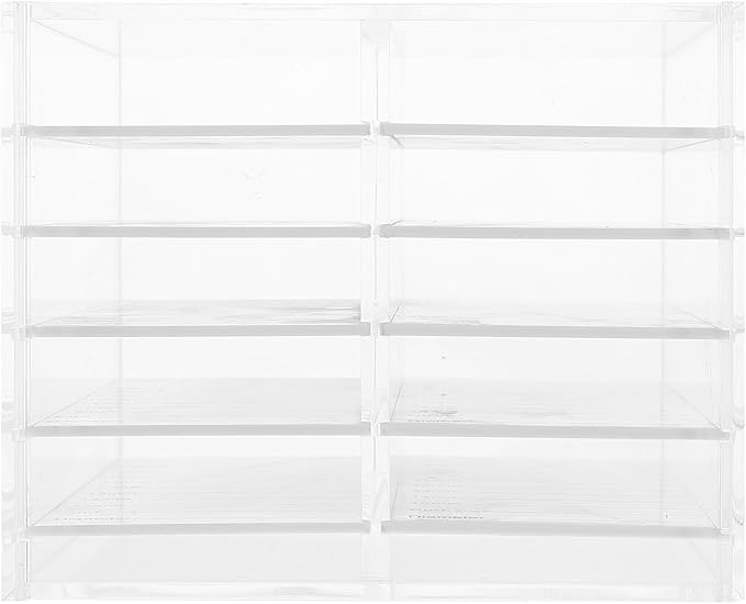 Acrylic 10-layer Eyelash Storage Box False Eyelash Organizer Case Multi-layer Lash Container for Women Travel and Display