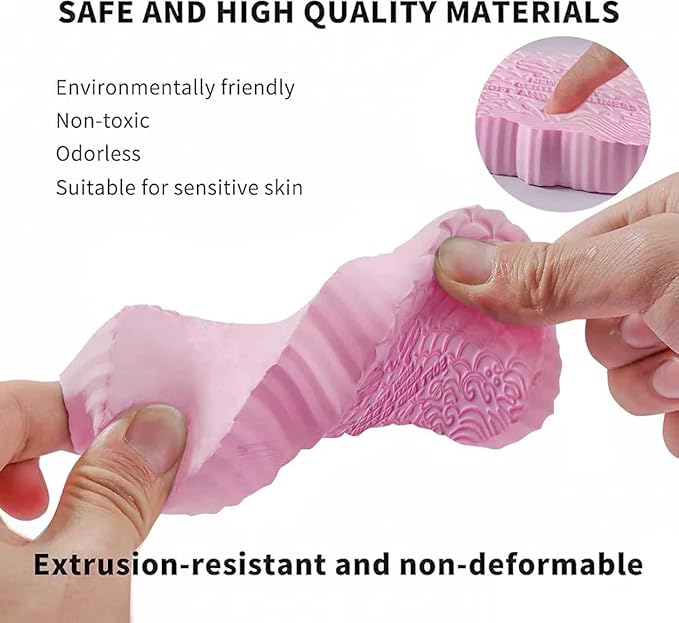 Magic Exfoliating Bath Sponge, 2026 New Upgraded Magic Exfoliating Body Scrubber, 3D Super Soft Bath Shower Sponge for Body Removes Dead Skin (2PCS)