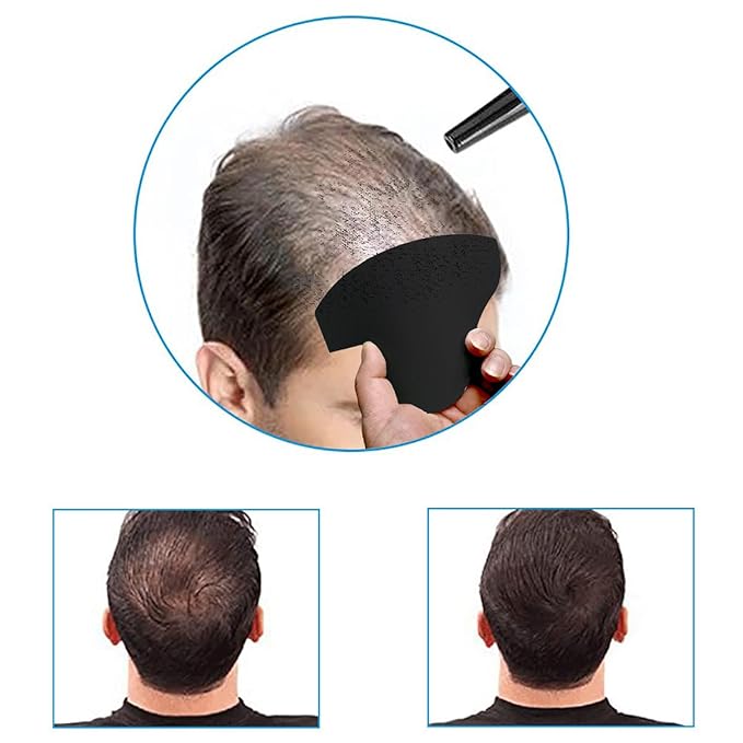 SONGJIE Multi-Use Hairline Fill In Design Barber Hairline Card Suitable for Different Types of Design Barber Design Barber Styling Templates Beard Enhancement Design Card
