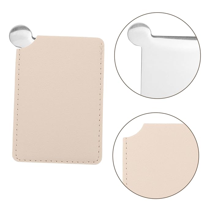 HAKIDZEL Stainless Steel Makeup Palette Mixing Trays for Blending Liquid Foundation Mini Spatula for Cosmetics