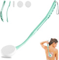 Lotion Applicator for Back, 20.5” Back Lotion Applicator, Back Lotion Applicators for Your Back, Easy Reach and Washable, Back Self Tanner Applicator（Cyan）