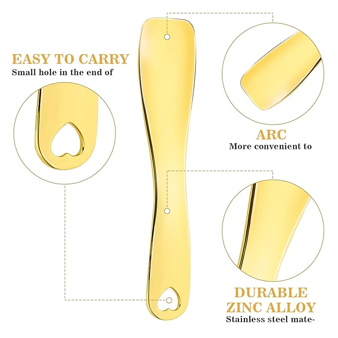WLLHYF 3 PCS Metal Cosmetic Spoon Skincare Spatula Stick Applicator Beauty Spa Mini Spoon Skin Care Facial Cream Mask Scoop Makeup Tools for Facial DIY Mask Mixing