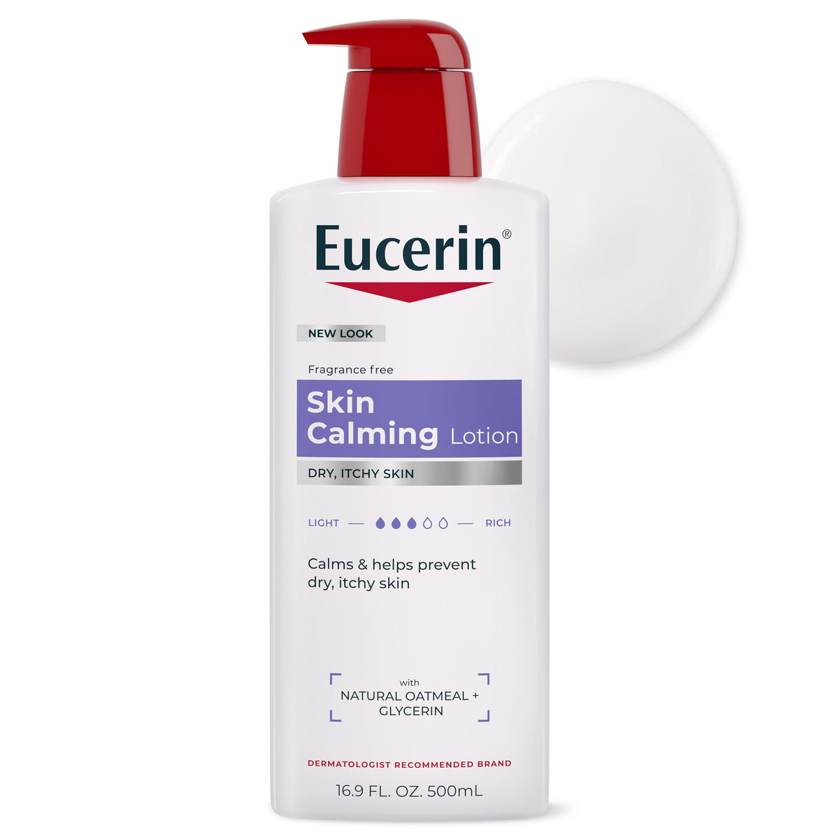 Eucerin Skin Calming Body Lotion with Natural Oatmeal, 16.9 FL OZ