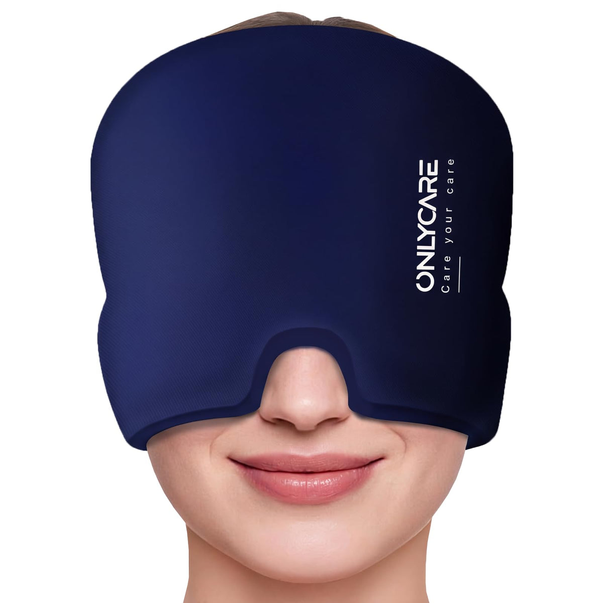 ONLYCARE Migraine Relief Cap, Headache Relief Cold Cap with Odorless Gel