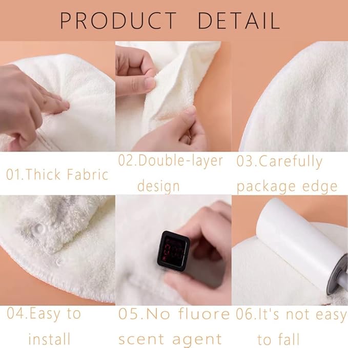 BLACKCROWN 4 Holes Towel Mask Reusable Face Towel Mask Cold Hot Compress Facial Steamer Moisturizing Beauty Skin Care Spa Towels for Facial Steamer Mask for Women Girls (2 Pack)