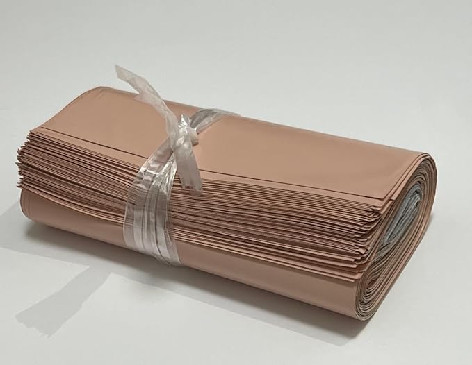 Disposable Sanitary Bags, 100 Pcs, Pink, Self-sealing, Odor-proof, Rectangular, Plastic, 10" x 6" Bags for Feminine Hygiene, Personal Waste, or Pet Waste