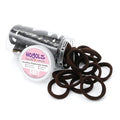 HOYOLS Brown Hair Ties, Seamless Ponytail Holders 100 pcs
