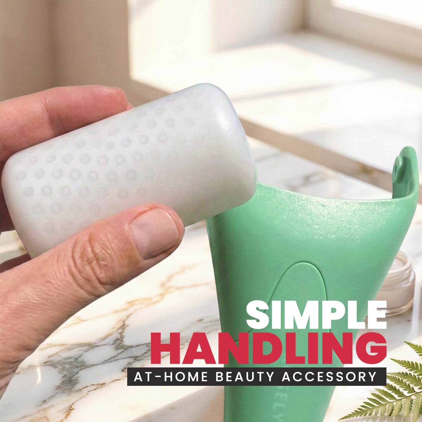 ROSELYNBOUTIQUE Gua Sha Facial Tools & Ice Roller for Face (Green)