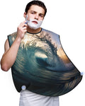Ice Hockey Print Print Beard Bib Shaving Apron, Beard Hair Trimming Cape Gift For Dad