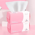 Disposable Face Towel 100 Count for Washing Soft Cotton Dry Wipes Facial Cloths Towelettes for Washing and Drying, Facial Tissue for Cleansing, Skincare and Makeup Remover (2 Pack)