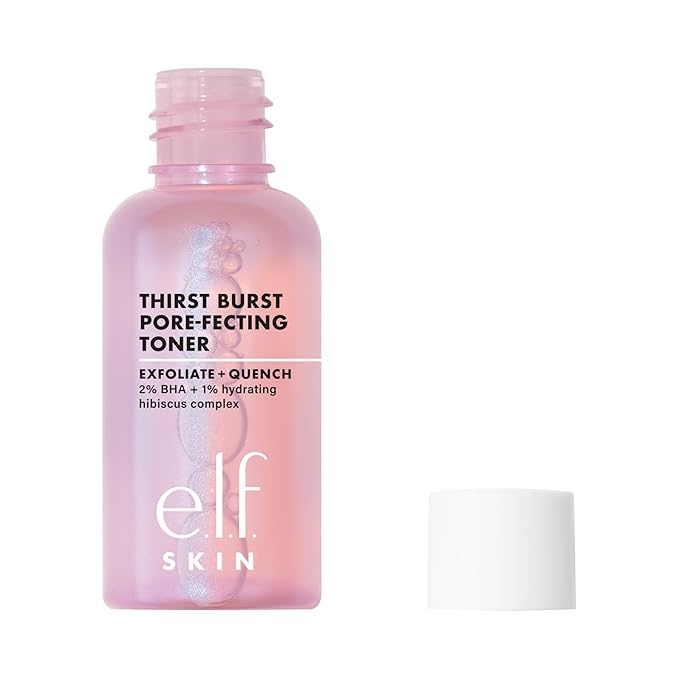 e.l.f. SKIN Thirst Burst Pore-fecting Toner Mini, Hydrating for Face, Smooths, Plumps, Pore-Minimizing, Infused with Salicylic Acid, Vegan & Cruelty-Free