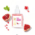 CHUCHU Vegan Cuticle Oil for Nails: Pomegranate Jojoba Nail Cuticle Oil with Vitamin B & E for Moisturizes Cuticle and Nail's Skin - Prevents Hangnails and Chapped 15ML