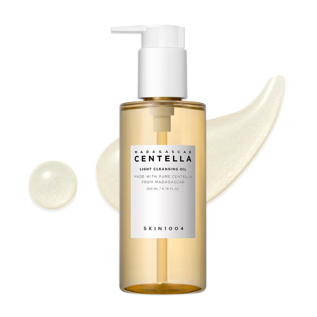 SKIN1004 Madagascar Centella Light Cleansing Oil 6.76 fl.oz, 200ml | Gentle Oil Cleanser for Face, Korean Facial Cleanser, Double Cleansing