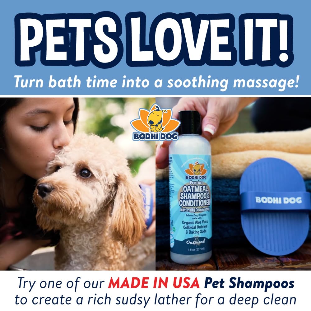 Bodhi Dog Shampoo Brush - Pet Grooming & Bath Supplies for Dogs and Cats - Bath Brush for Long & Short Hair - Premium Scrubber for Shower, Showerhead, Sprayer & Bathing (One Pack, Red)