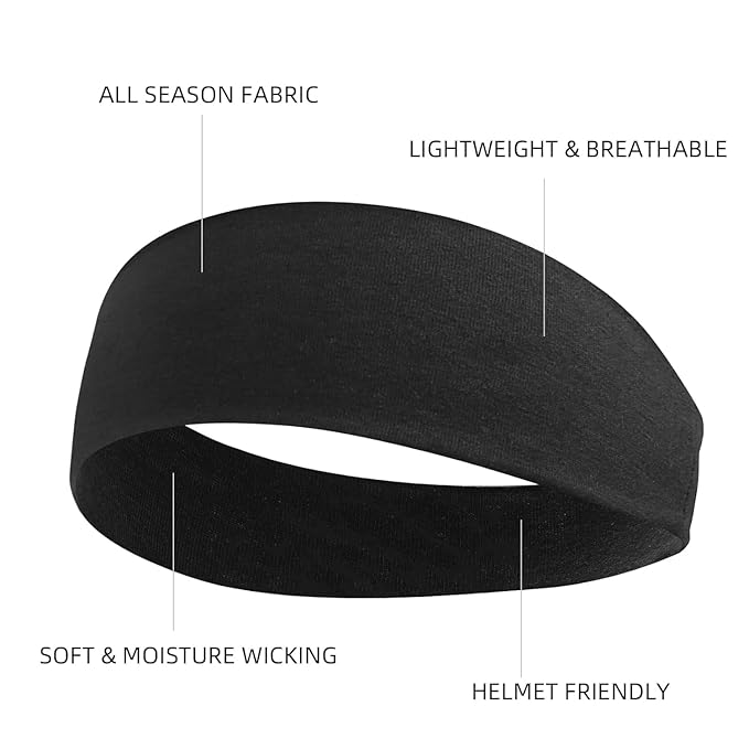 Huachi Headbands for Women Non Slip 16 Pack Multicolor Womens Head Bands, Elastic Hair Bands Soft Cotton Cloth Headband for Workout Yoga Sports Fashion Hair Accessories