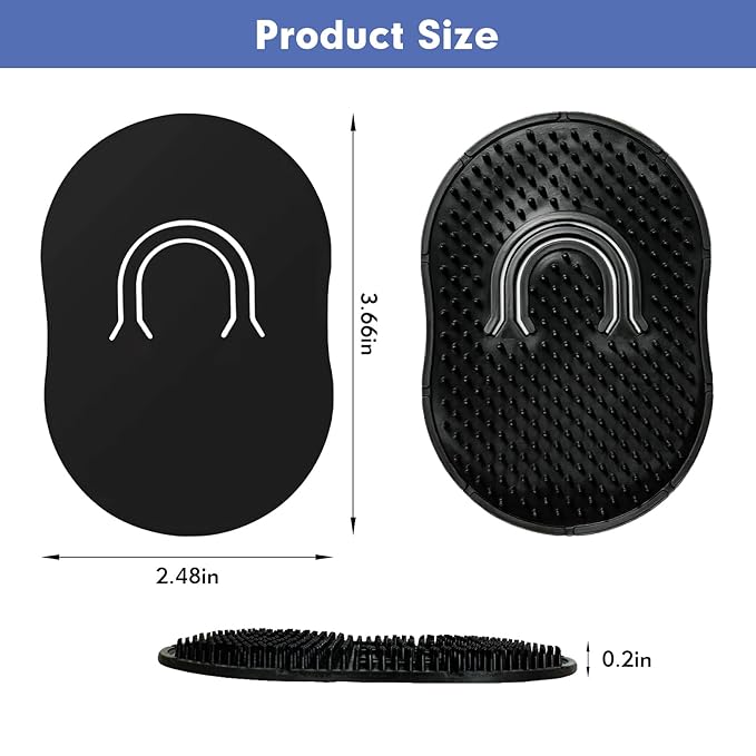 12Pcs Pocket Combs for Men, Soft Portable Hand Comb, Shampoo Scalp Beard Combs Massage Pocket Comb for Men