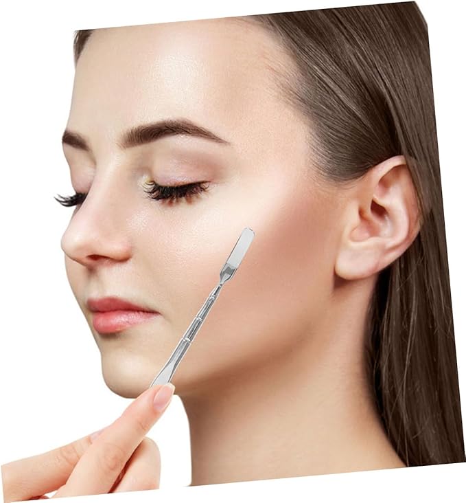Blackhead Shovel Nose Face Tools Face Tools for Women Men Metal Blackhead Removal Tool Facial Skin Care Pore Scraper Clean Tool Metal Pimple Extractor Beauty