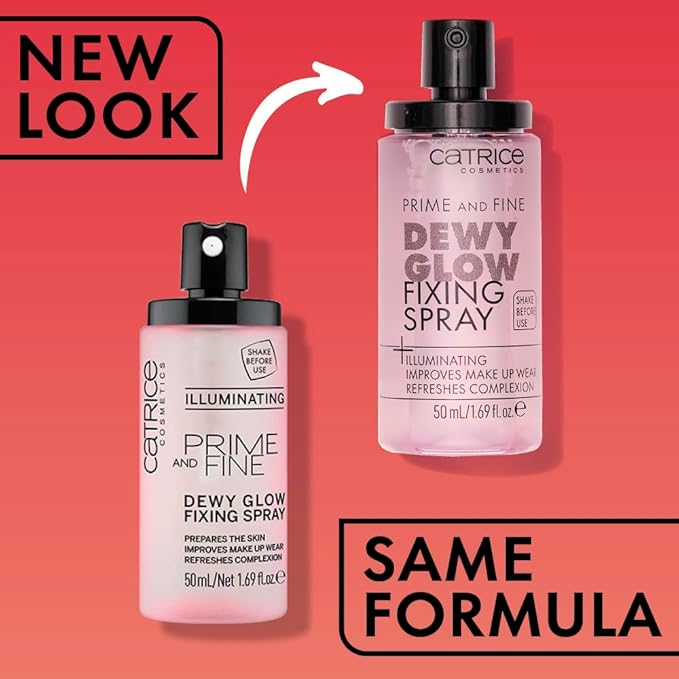 Catrice Prime & Fine Illuminating Dewy Glow Spray, Pack of 1