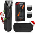 MAXGROOM Manscape Body Hair Trimmer for Men, IPX7 Waterproof Pubic & Groin Hair Trimmer- Electric Ball Shaver with LED Light, Ceramic Blade, USB Rechargeable & Travel Pouch